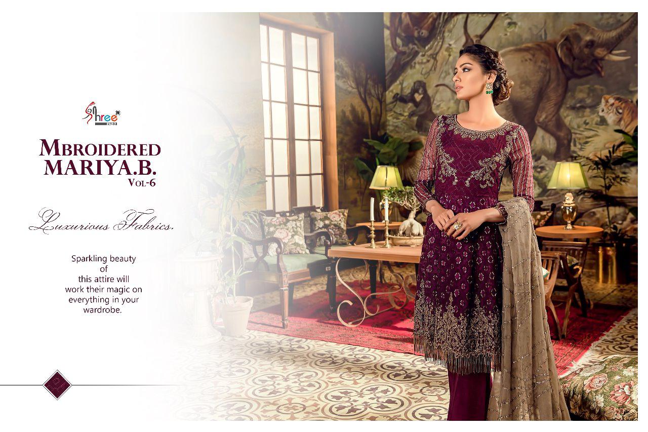 Shree Fabs Embroidered Mariya B Vol 6 Exclusive Salwar Suit Shree Fabs Embroidered Mariya B Vol 6 Exclusive Salwar Suit